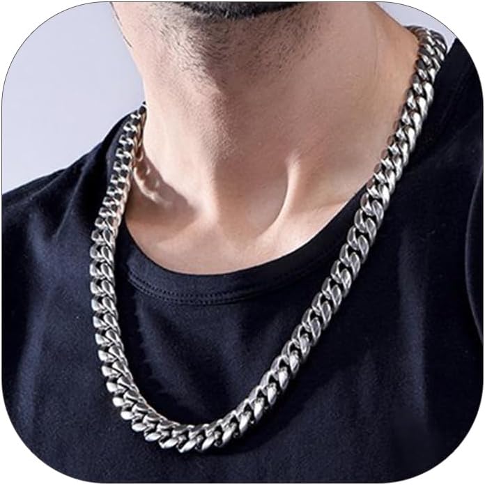 ChainsHouse Miami Cuban Link Chain Necklace for Men - Stylish Gift