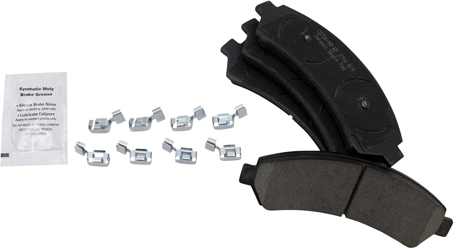 TRQ Front Brake Pads Ceramic for Chevrolet Blazer and S10