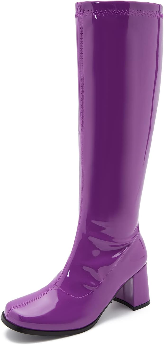 LIURUIJIA Women's Gogo Boots for Retro Disco Costume Events