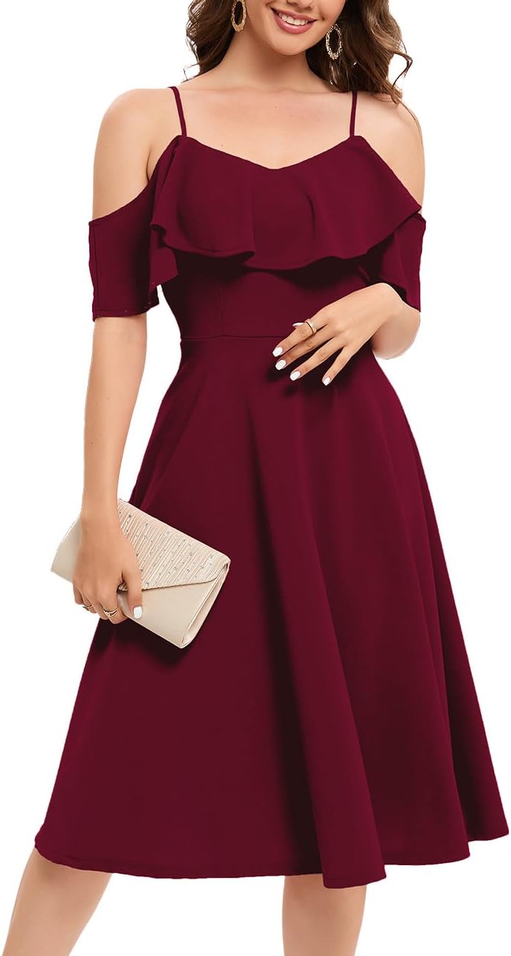 Elegant Off The Shoulder Cocktail Dress for Any Occasion