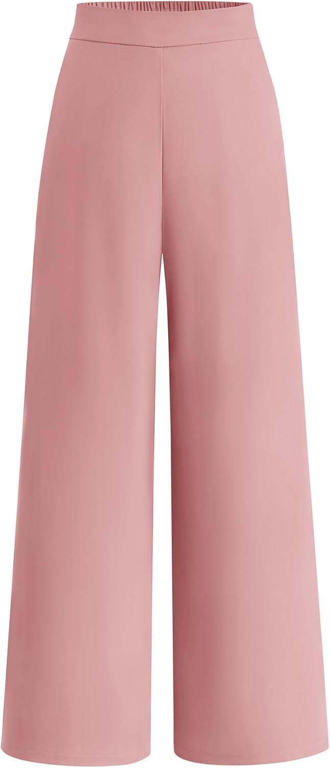 BTFBM Women High Waisted Wide Leg Pants for Business Casual