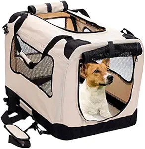 2PET Foldable Dog Crate - Soft, Easy to Carry Indoor & Outdoor