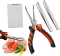 Fish Bone Pliers Tweezers 3pcs Fish Deboning Tools - Secure Grip