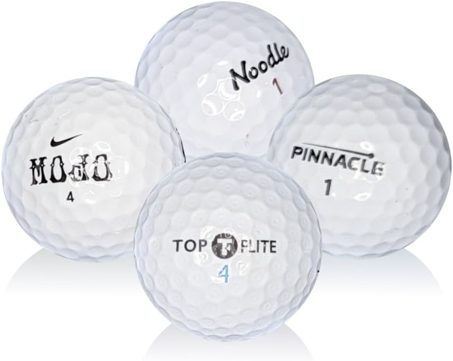 Budget-Friendly Recycled Golf Balls - 50 Pack