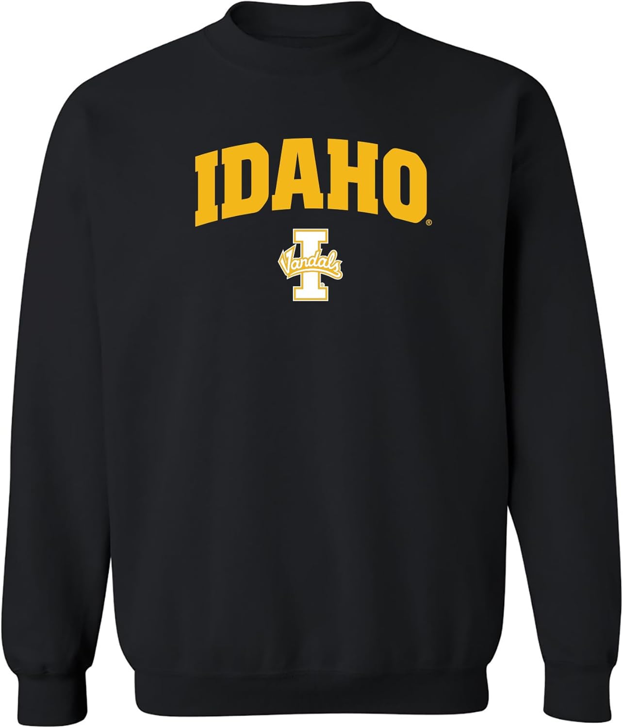 NCAA Arch Logo Team Color Crewneck Sweatshirt for All Fans