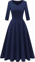 Cocktail Dress for Women Elegant V-Neck Double Bell Sleeve - Timeless