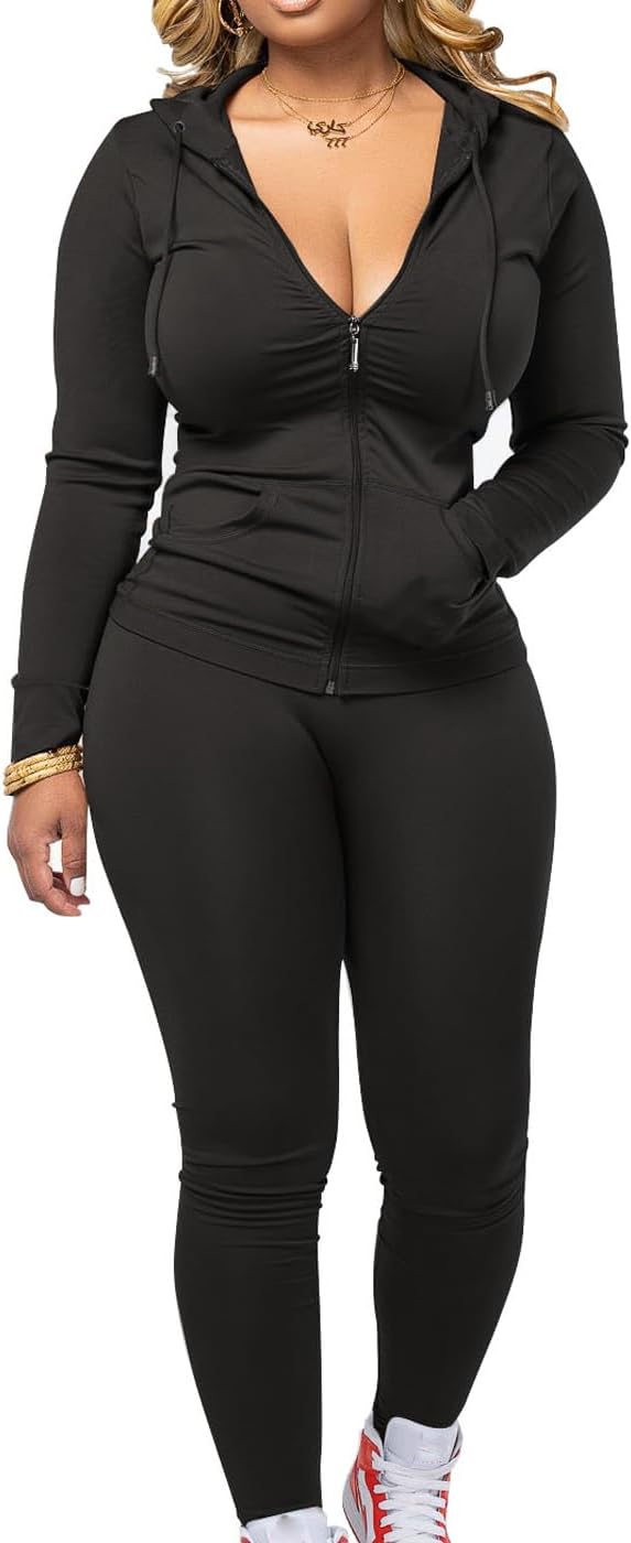 Mrskoala Two Piece Outfits for Women Jogger Sets for Fitness