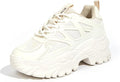 Chunky Platform Sneakers for Women White Black Red Purple - Stylish