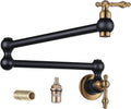 Pot Filler Faucet Over Stove - Solid Brass Black and Gold