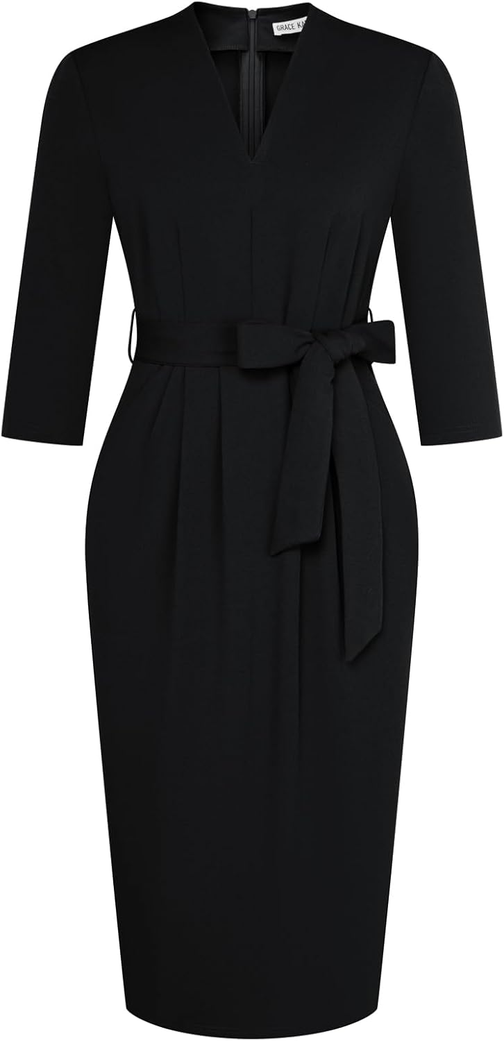 GRACE KARIN Womens Work Dresses with Pockets for Office Style