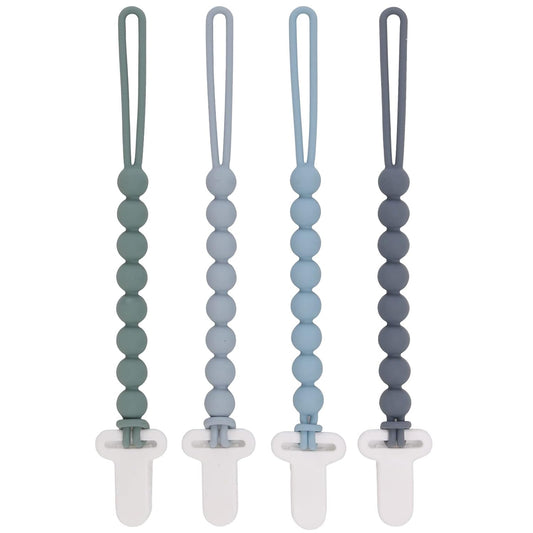 Flexible Teething Relief - 4-Pack Pacifier Clips by Slotic