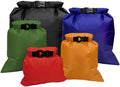 Pimoys 5 Pack Waterproof Dry Sacks - Lightweight Outdoor Dry Bags