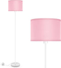 Floor Lamp with Pink Lampshade 59in Standing Lamp - Soft Warm Light