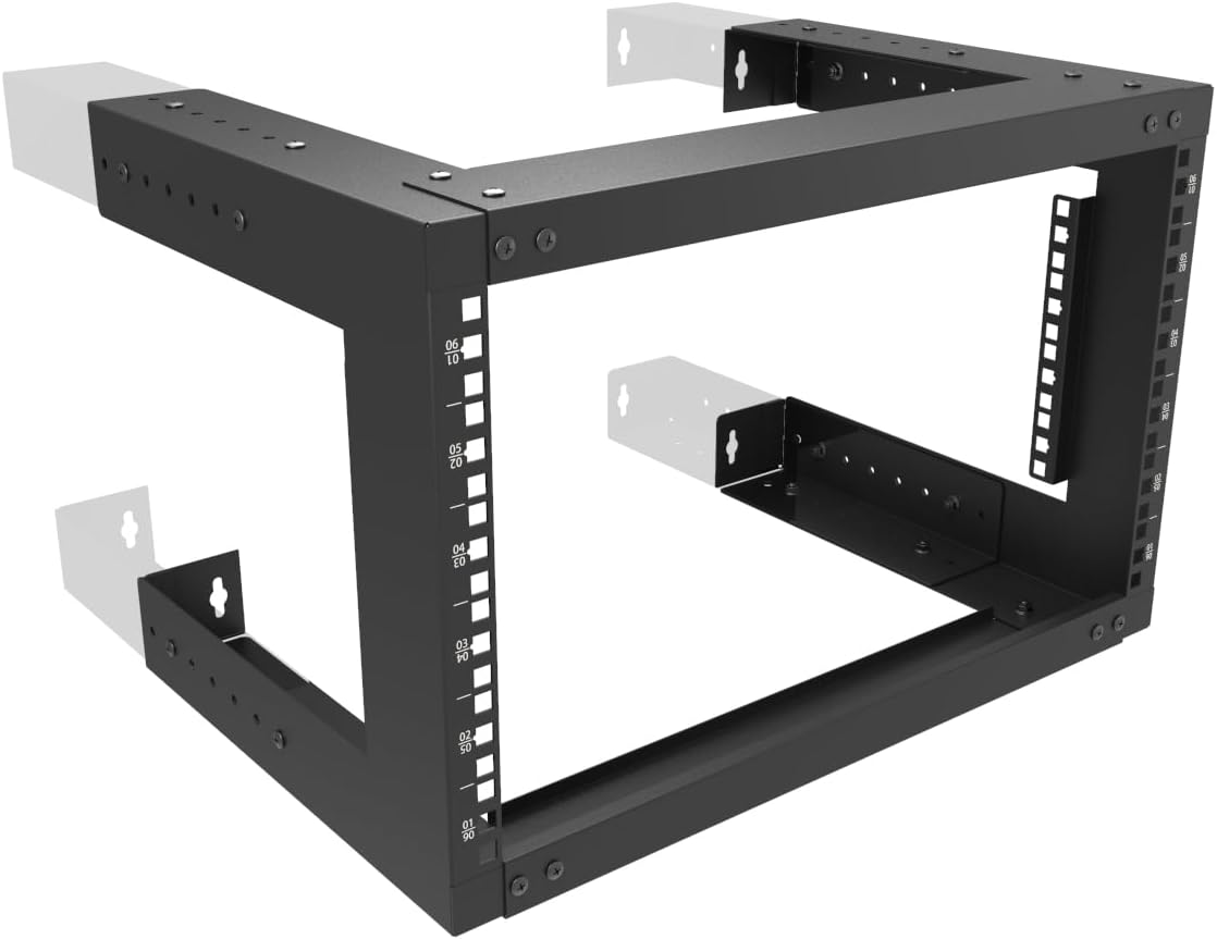 Jingchengmei 6U Wall Mount Open Frame Rack for Server Equipment