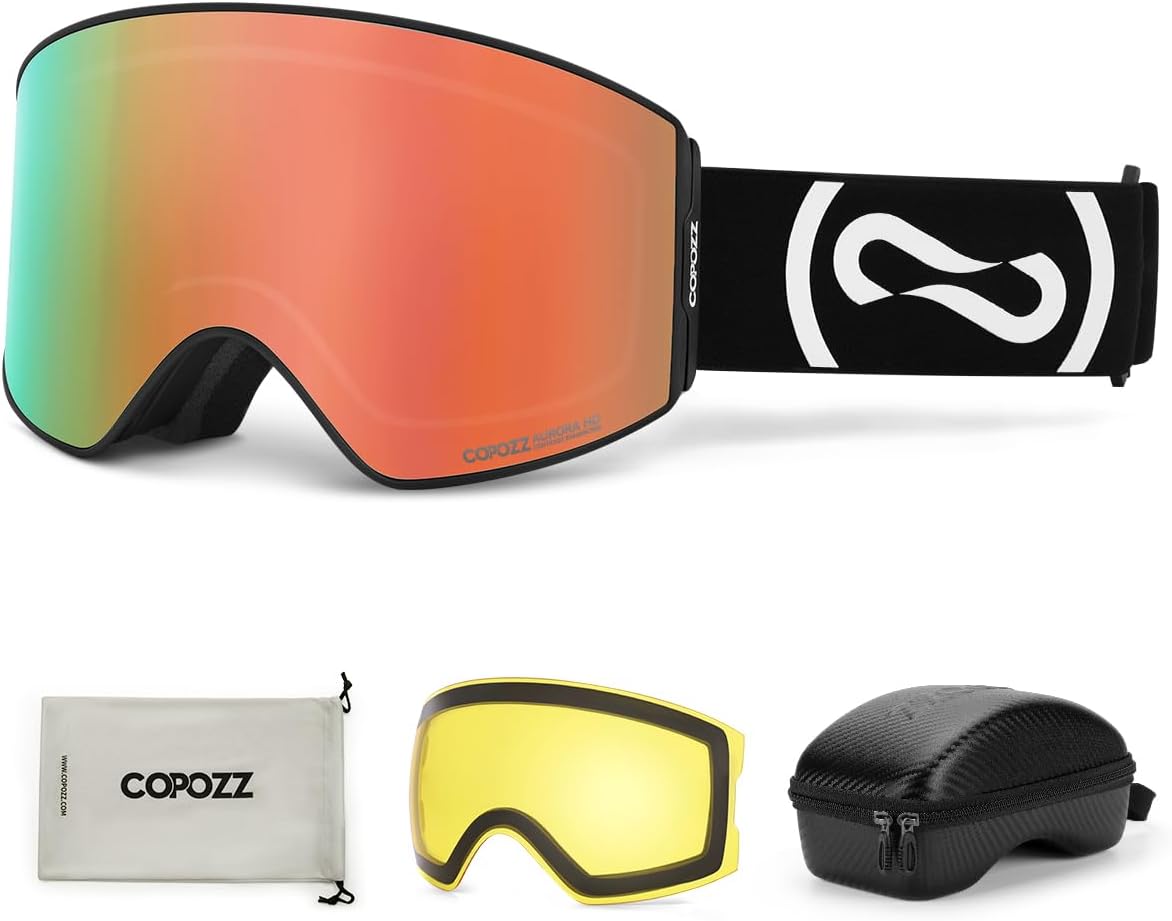 COPOZZ Photochromic Ski Goggles: Enhanced Contrast & UV Protection