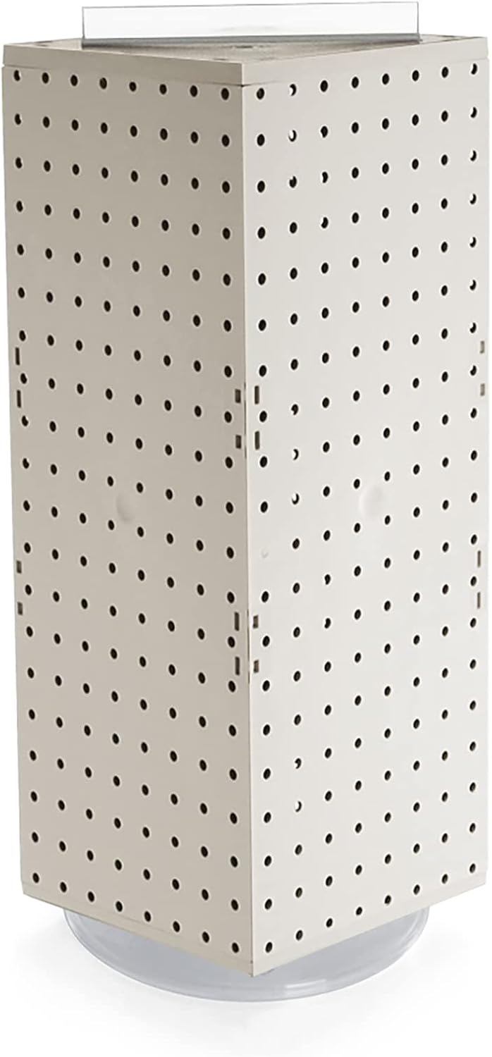 Four-Sided Revolving Pegboard Display for Retail Use