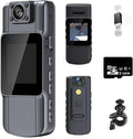 Body Camera HD 4K Action Camera - Wearable 180 Rotatable Mini