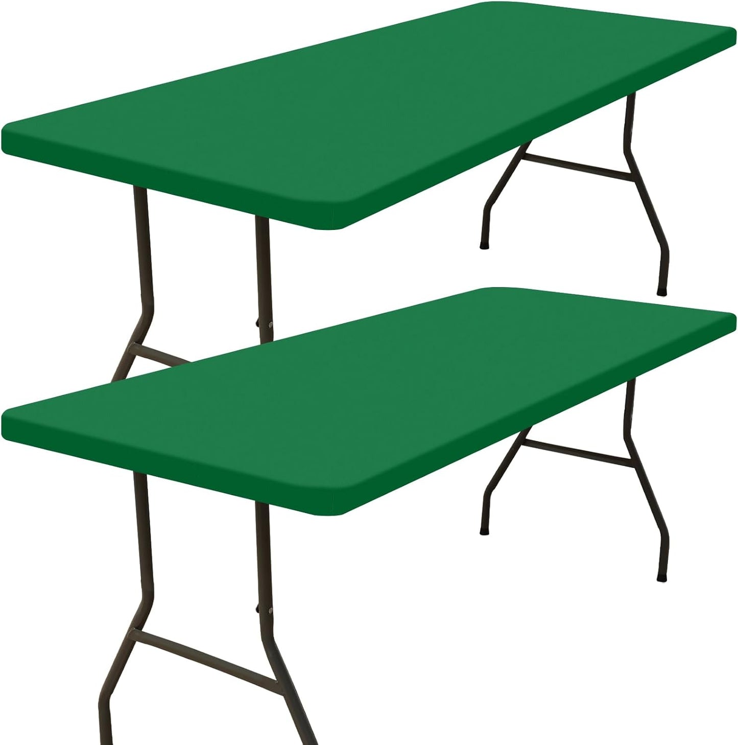 Smiry Waterproof Elastic Fitted Tablecloths for Outdoor Use
