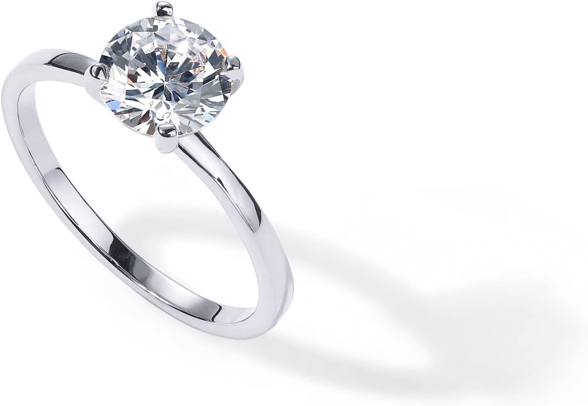 Elegant 1.5 CT Moissanite Engagement Ring for Women - PAVOI