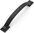 5 Inch Matte Black Cabinet Pulls 10 Pack - Solid Zinc Alloy Handles