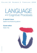 Speech Accompanying-Gesture Special Issue - Gesture and Language