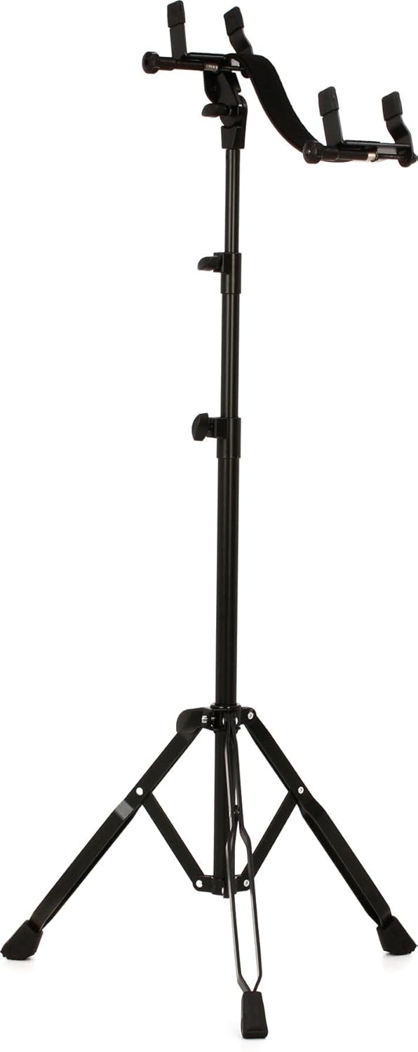 K&M 14761 Guitar Stand - Chrome Finish