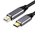 6FT 4K@60Hz USB C to MiniDP Cable - iPhone 15, MacBook Pro/Air, iMac, Surface Compatible