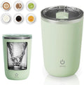 Rechargeable Self Stirring Coffee Mug, 350ml, Green