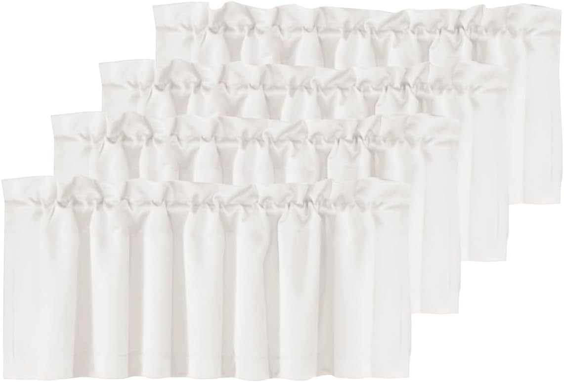 H.VERSAILTEX Blackout Valances for Windows - Elegant Kitchen Decor