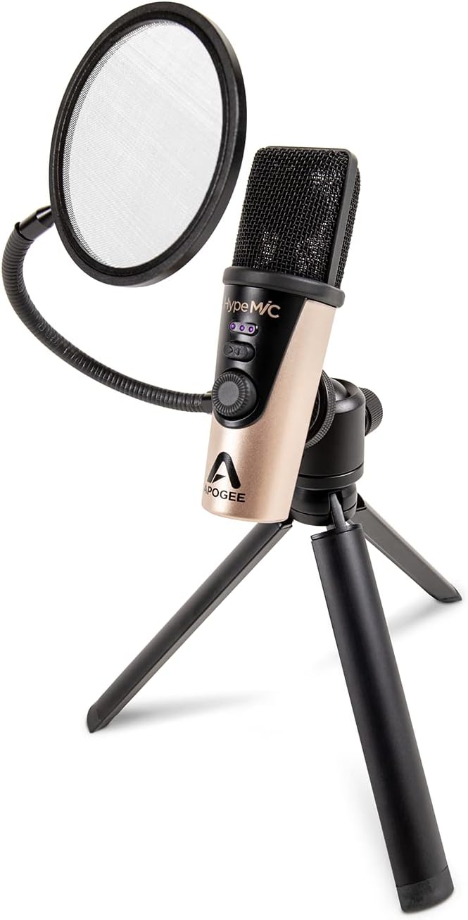 Apogee Hype Mic USB Microphone for Podcasting and Streaming