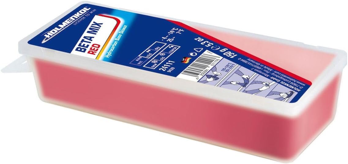 Holmenkol -Mix Ski Wax - Red 150g Hydrocarbon Base - Fast Glide