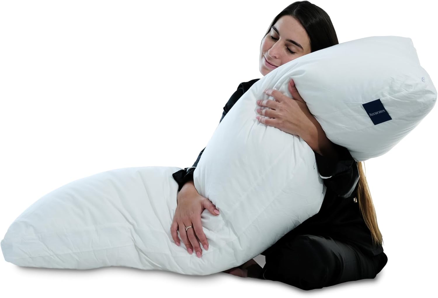 ACCURATEX Full Body Pillow for Adults - Adjustable Loft Comfort