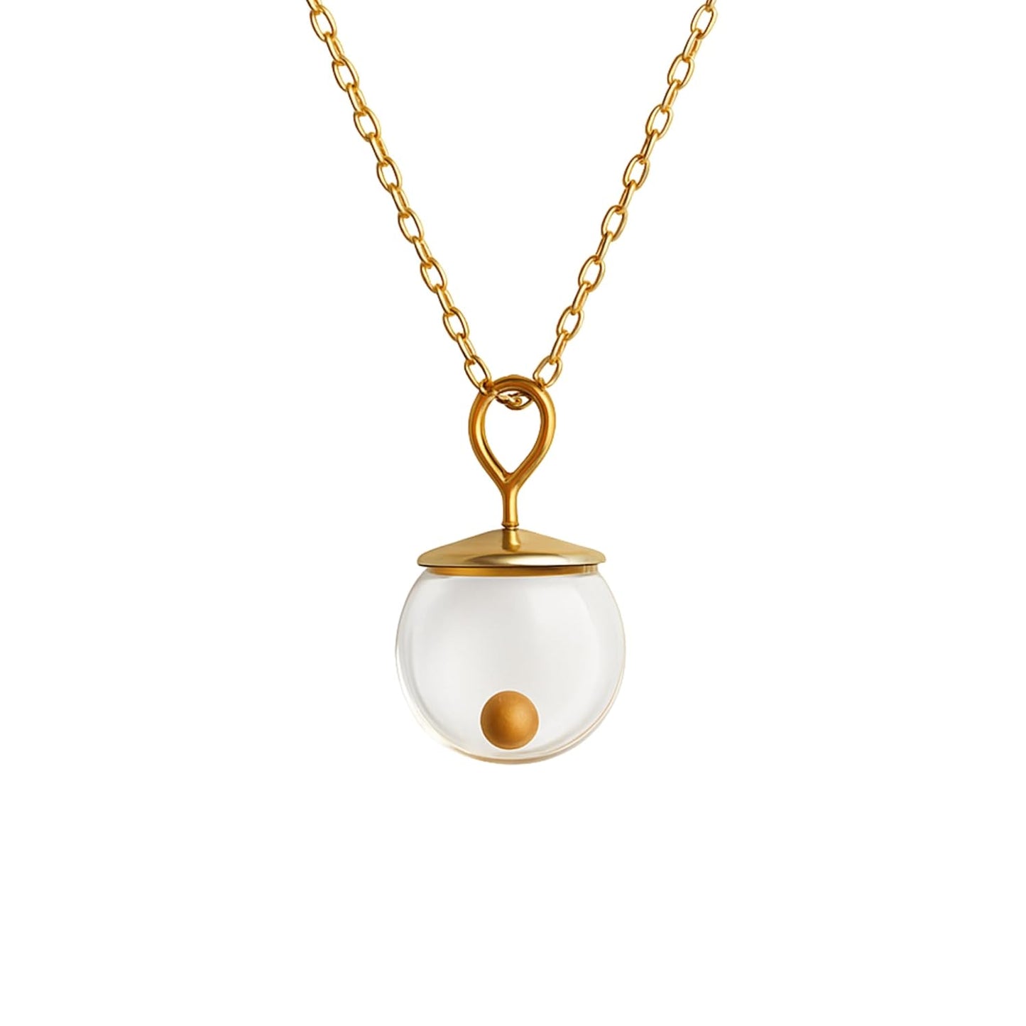 Mustard Seed Necklace 14K Gold-Filled Pendant for Faith