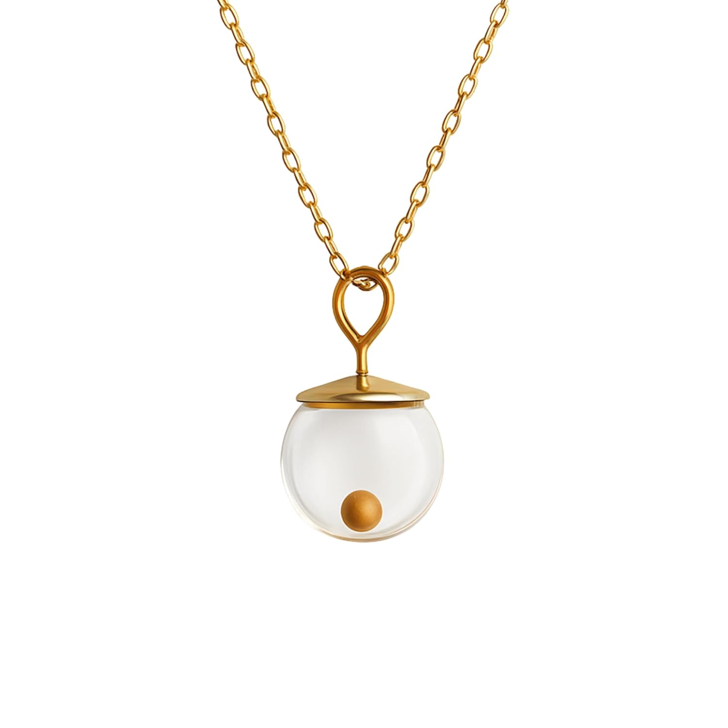 Mustard Seed Necklace 14K Gold-Filled Pendant for Faith