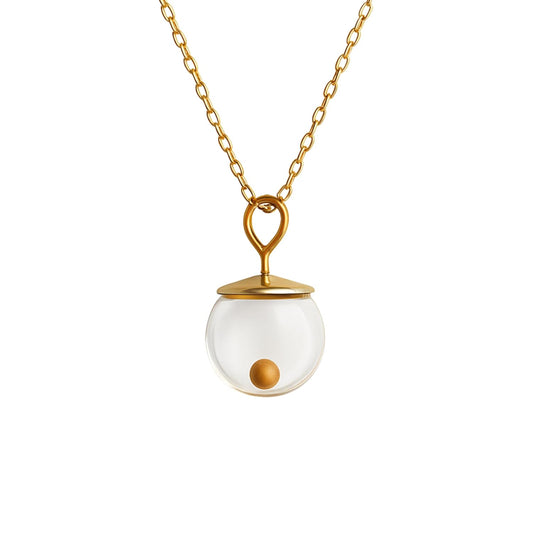 Mustard Seed Necklace 14K Gold-Filled Pendant for Faith