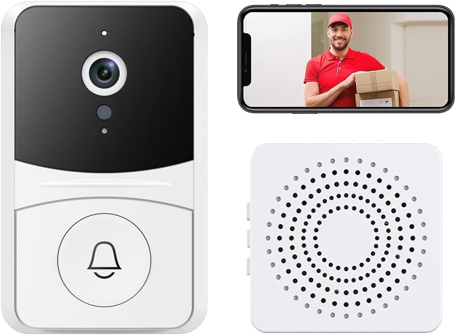 Smart Wireless Doorbell, 2-Way Audio, Night Vision - Secure Your Space!