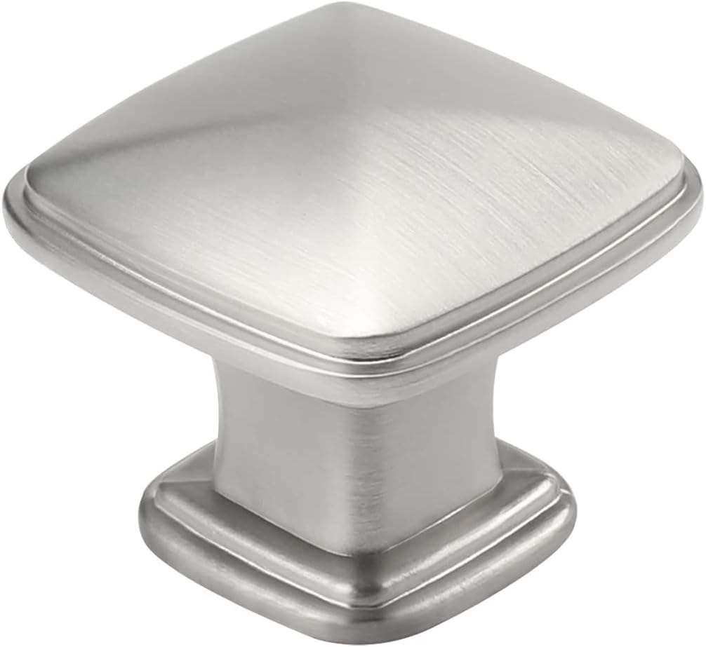 Brushed Nickel Cabinet Knobs for Kitchen and Bathroom Decor