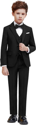 Boys Suit Set with Suspenders - Slim, Regular & Husky Fits