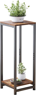 Tall Plant Stands Indoor 2 Tier Pedestal Stand - Corner Plant Table