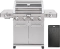 Monument Grills 4-Burner Propane Gas Grill with Infrared Side Burners