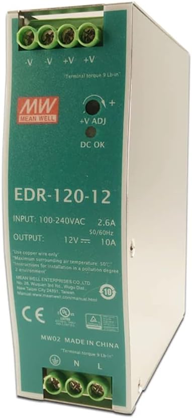Mean Well EDR-120-12 120W 12V 10A Switching Power Supply Review