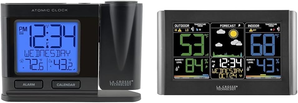 La Crosse Technology Black Atomic Projection Alarm Clock Review