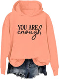 You Are Enough Unisex Hoodie - Empowering Style