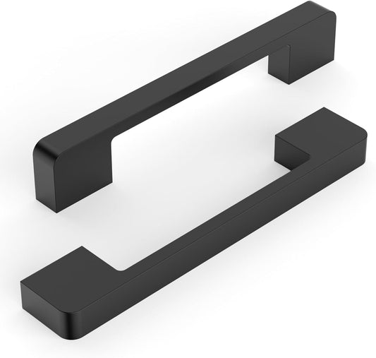 10 Pack 5 Inch Matte Black Kitchen Cabinet Handles for Modern Homes