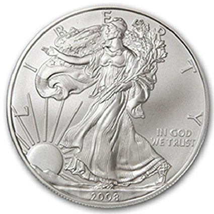 2008 American Silver Eagle Coin with Certificate of Authenticity