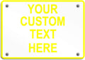 Aluminum Weatherproof Metal Sign Custom Personalized Text Here