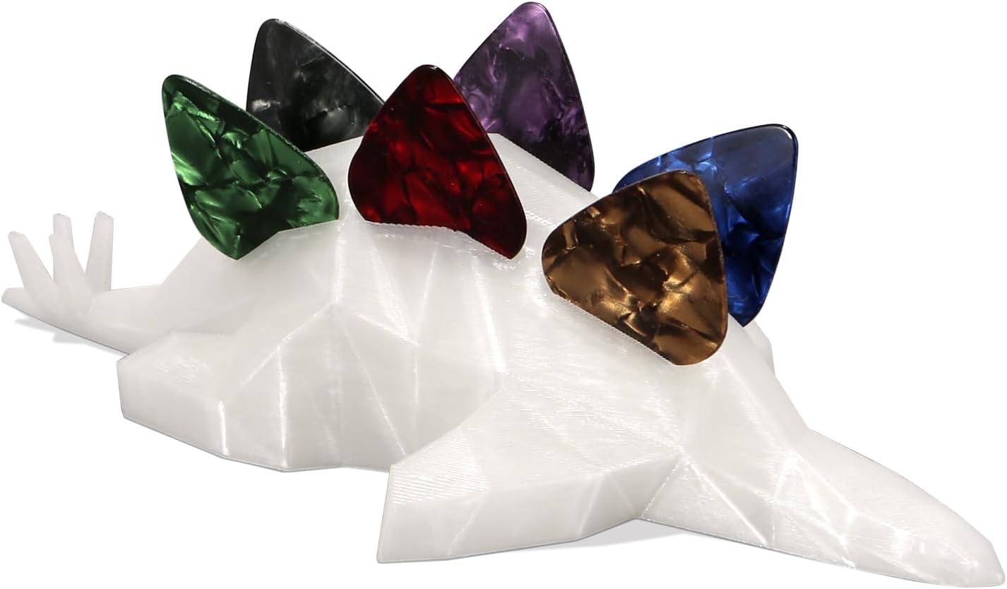 Stylish Stegosaurus Pick Holder Set - Creative Gift for Musicians