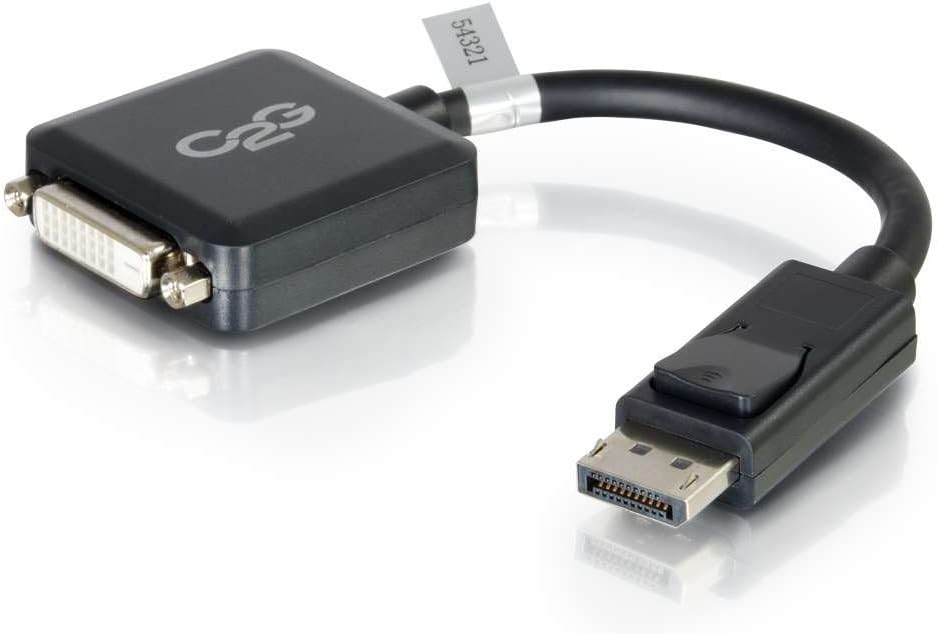 8-Inch Black DisplayPort Cable for Crisp Digital Output