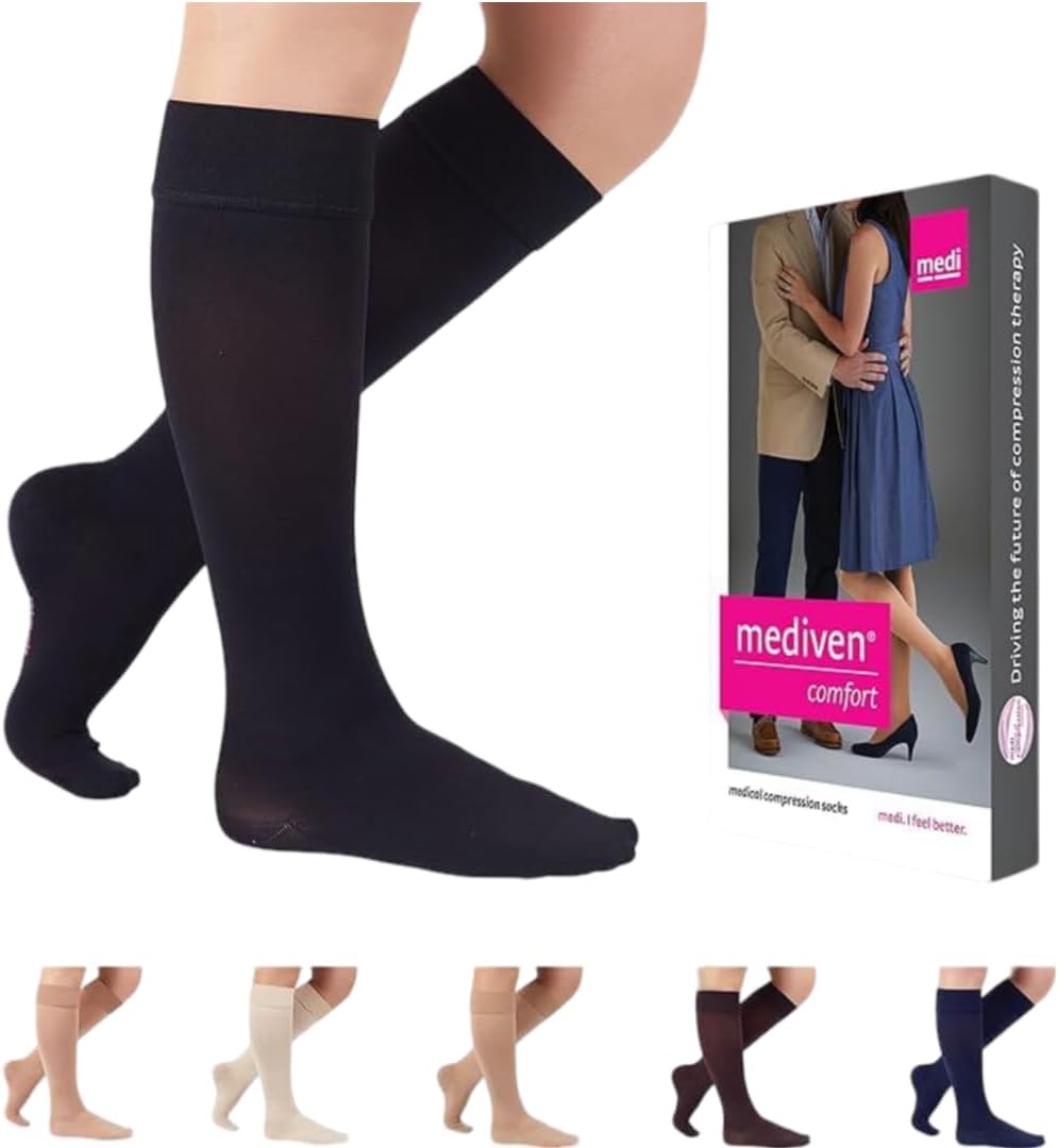 mediven Comfort Closed Toe Knee High Compression Stockings