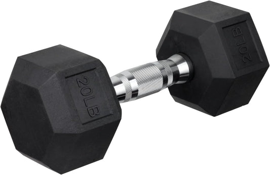 20LB Premium Hex Dumbbells for Stronger, Toned Muscles